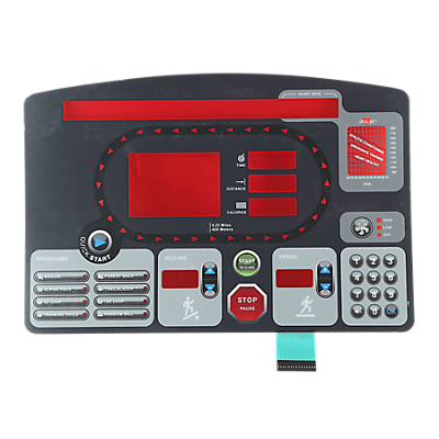 Overlay and Keypad for Display Panel, Star Trac 7700 Pro Tread