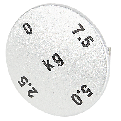 Cap, Fz Selector Knob - 2.5 Kg, Silver, LifeFitness