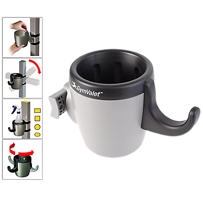 GymValet Bottle and Towel Holder