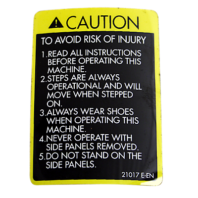 Caution Decal , Pt/Ct