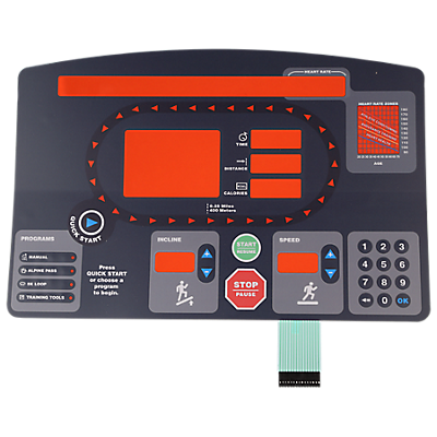 Overlay and Keypad for StarTrac 7500 Pro S Treadmill