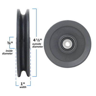 Pulley, 4-1/2", Grade A