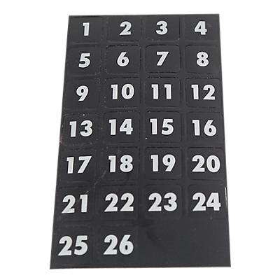 Lea:Label;Weight Stack 1-26, LifeFitness