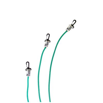 Thera-Band Exercise Tubing, Green, 12", Set Of 2 with Connectors