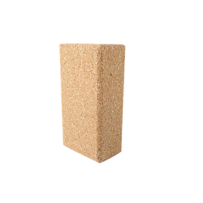 Natural Cork Yoga Block, 3" x 4.5" x 9", Each, Eco Friendly