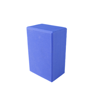 Eco Foam Yoga Block, 4" x 6" x 9", Each, Blue