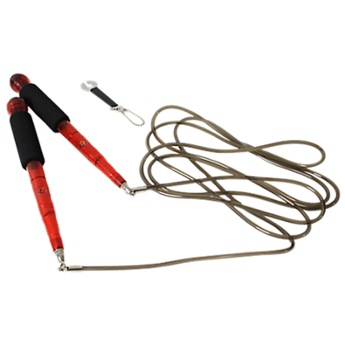Buddy Lee Rope Master Jump Rope, Adjustable, 9' PVC Cord, Red and Black