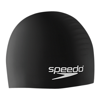 Swim Cap, Silicone, Black