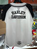 Ladies Large Harley Davidson Button Up Baseball Shirt