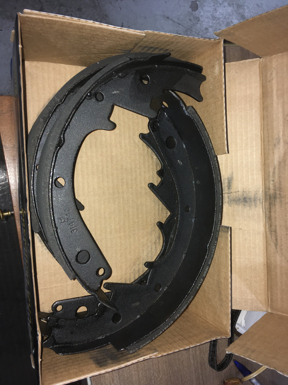 Pair of New Drum Brake Shoes