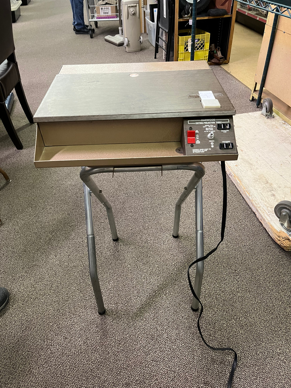 Vintage Slide Projector Table and Slide Editor