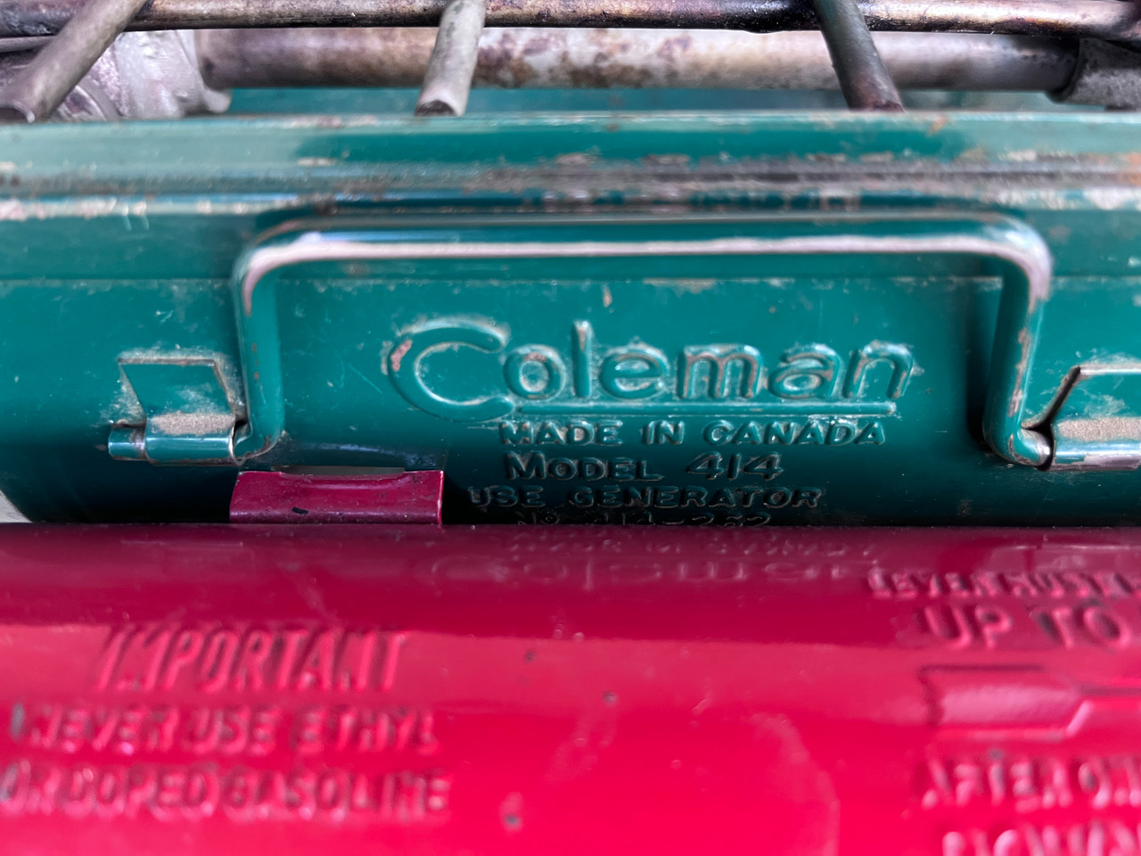 Vintage Coleman 414 Dual Gas Camping Stove