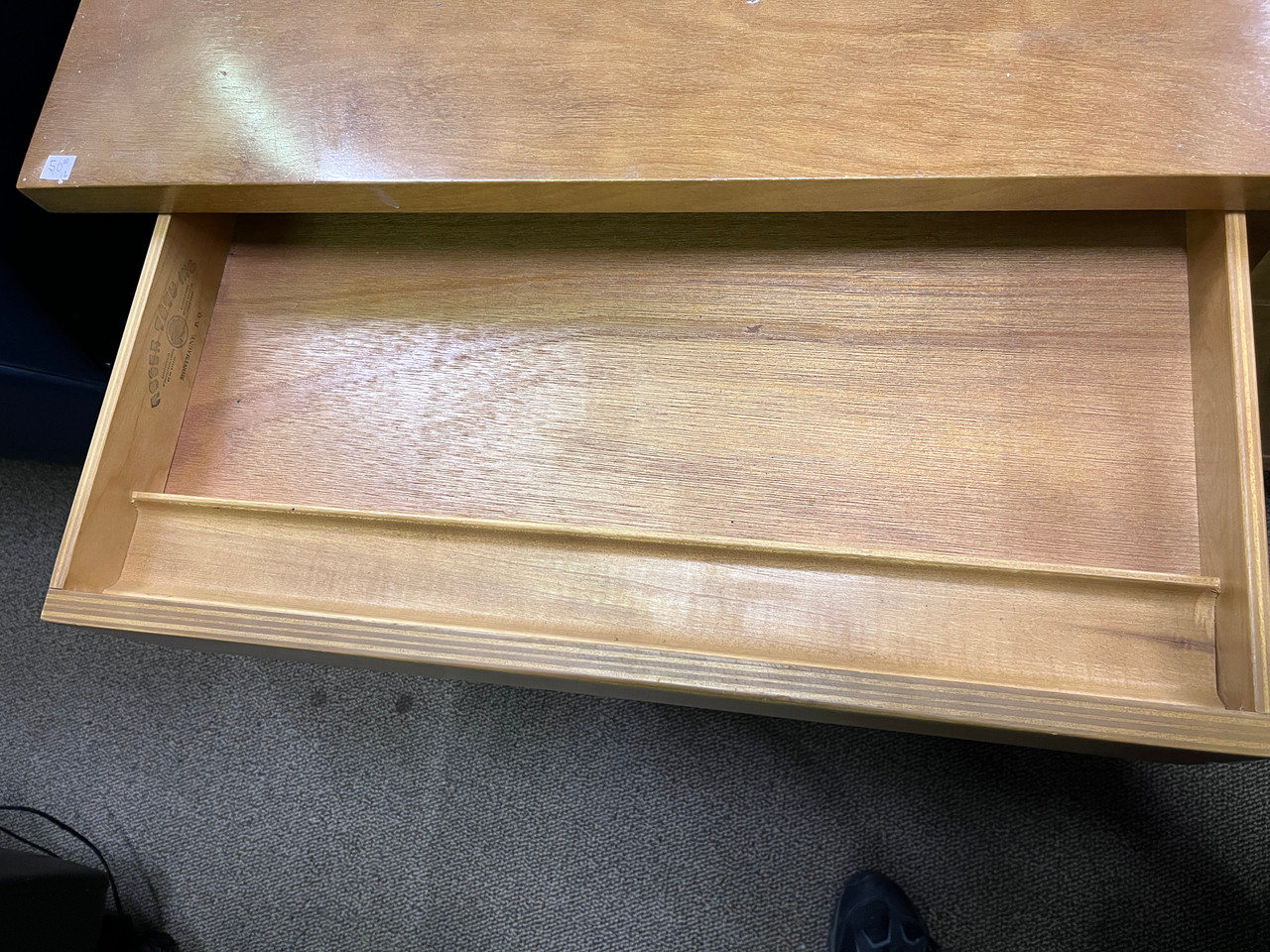 Vintage Small Hardwood Desk - Made in Quebec