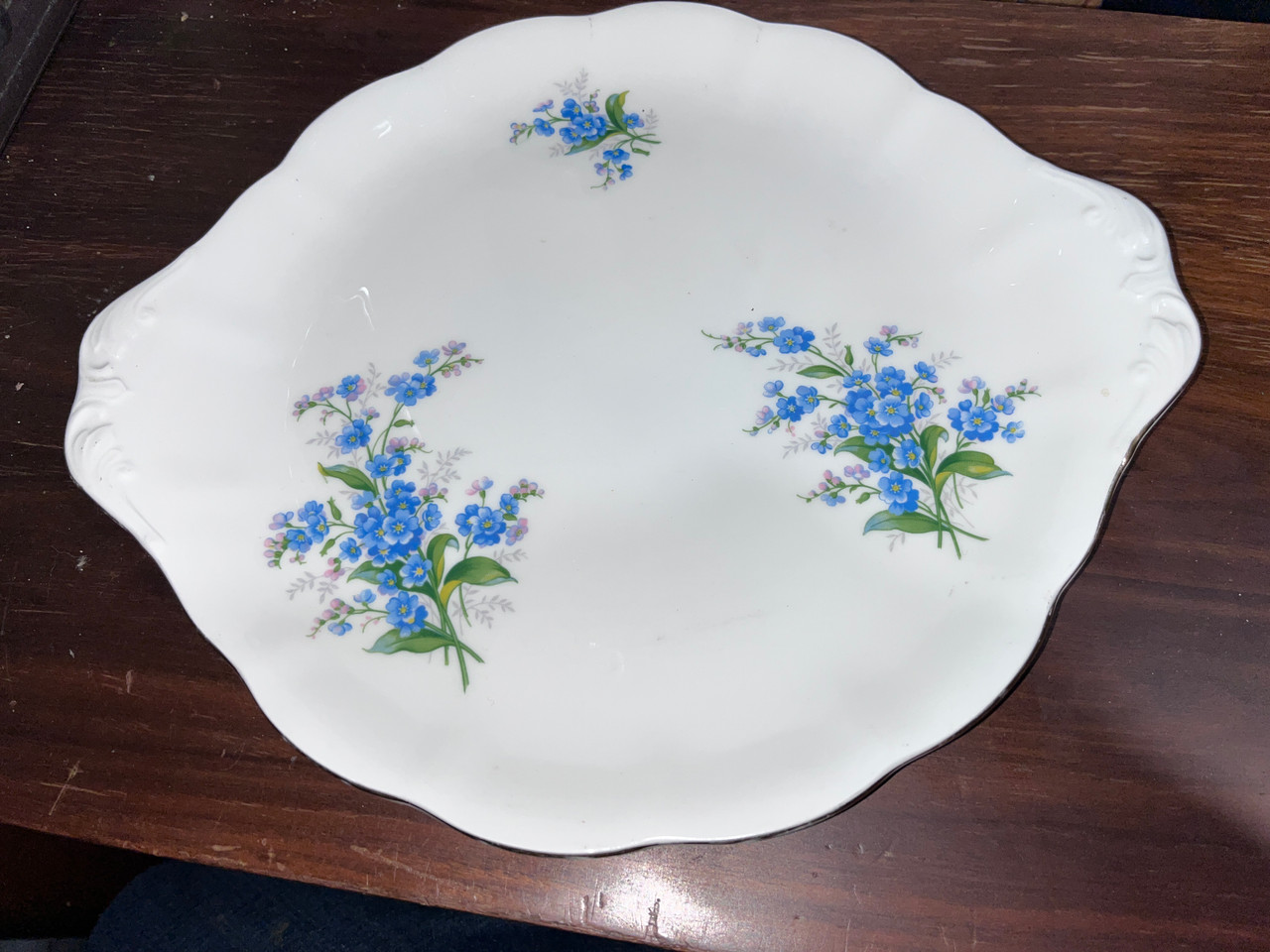 Royal Albert Forget Me Not Cake Plate