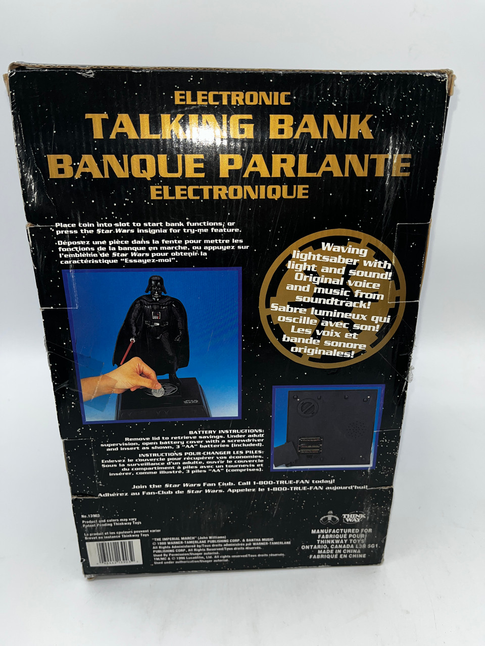 1996 Darth Vader Talking/Moving Bank