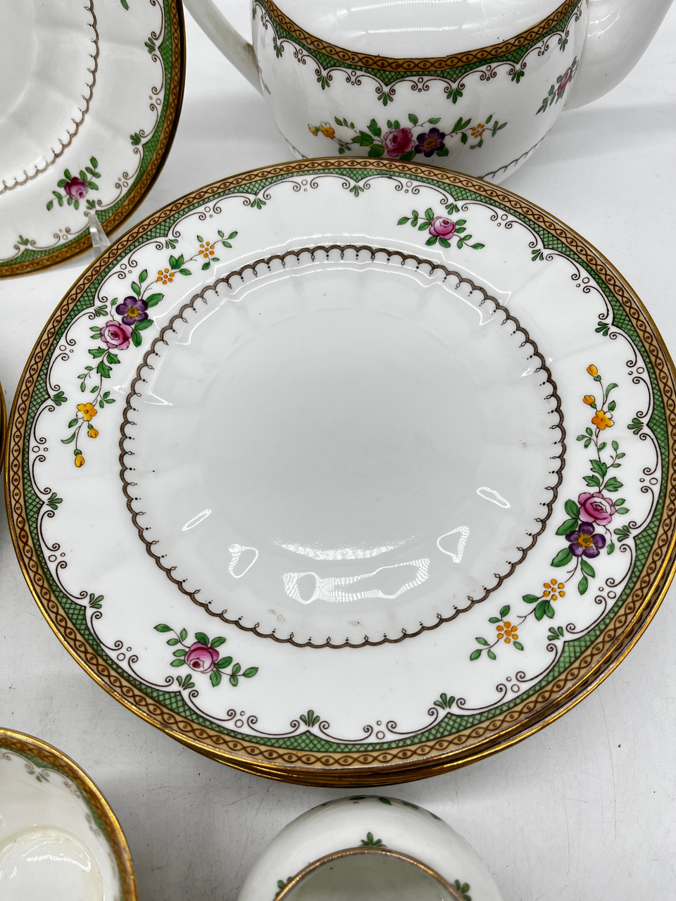 Vintage 22 Pc Adderley China Tea Set Pattern "Isis"