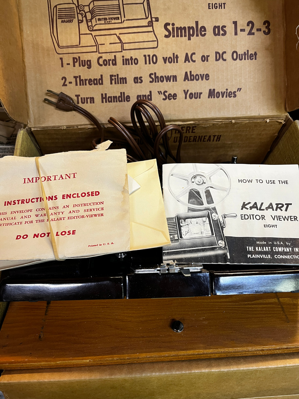 Vintage Kalart Film Editor Eight for 8mm & Super 8