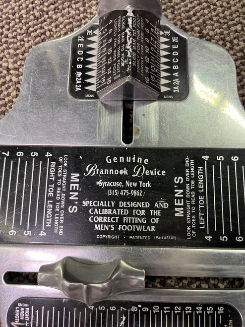 Vintage Men's Brannock Device (Shoe Sizer)