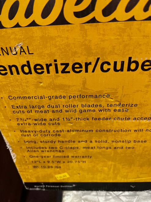 Cabela's Manual Meat Tenderizer/Cuber