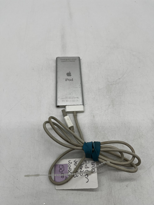 2nd Generation Ipod Nano with Power Cord - Working