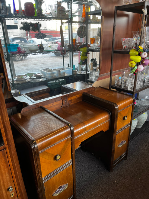 Vintage 1940's Vanity and Mirror