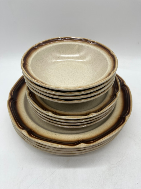 12 Pc Vintage Sunmarc Stoneware Dishes