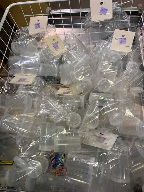 Bags of Vintage 35mm Plastic Film Containers