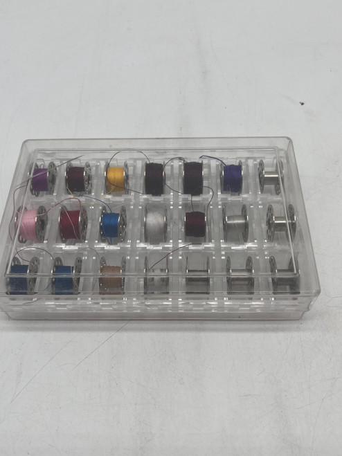 Box of 21 Stainless Steel Bobbins