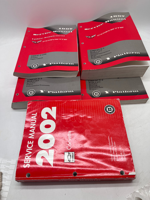 Set of 5 Manuals for 1997/2002 Corvette