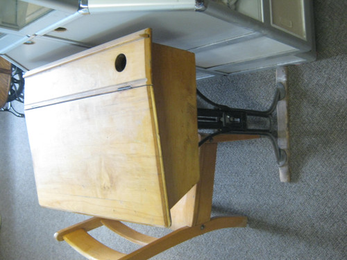 antique school desk