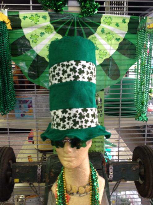 Felt Stovepipe St Patricks Day Hat