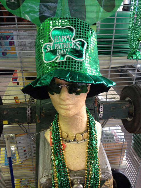 Green Sparkle St Patricks Day Hat