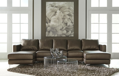 Leather Kendall Sectional by American Leather at the Artful Lodger in Charlottesville, VA