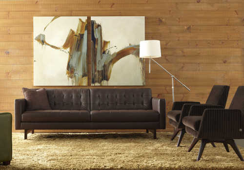 Leather Parker Sofa by American Leather at the Artful Lodger in Charlottesville, VA