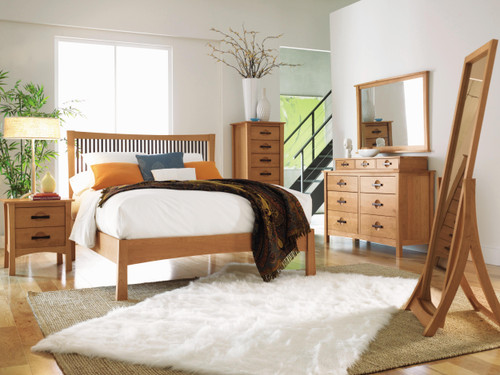 Berkeley Queen Bed by Copeland Furniture at the Artful Lodger in Charlottesville, VA