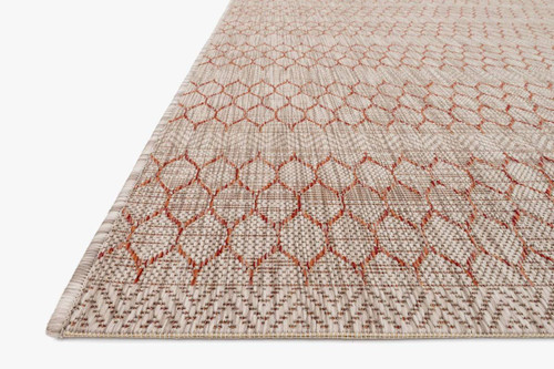 Isle Beige/Rust by Loloi Rugs at the Artful Lodger in Charlottesville, VA