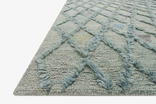 Symbology Seafoam/Sky by Loloi Rugs at the Artful Lodger in Charlottesville, VA