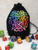 Rainbow Pentacle Dice Bag