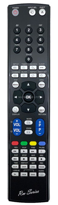 TOSHIBA 79103545 79103557 D-VR17-K-TB Replacement Remote Control
