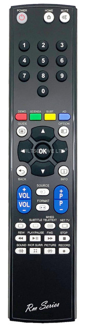 PHILIPS 32PFL5624H/12 32PFL7404 32PFL7404H Replacement Remote Control
