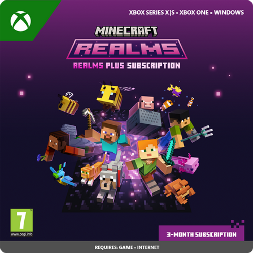 Minecraft Realms Plus 3-Month Subscription - Xbox