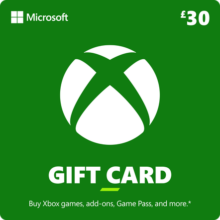 Xbox £30 Digital Gift Card