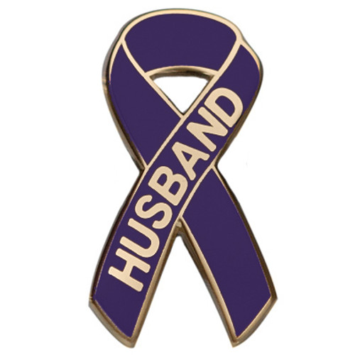 Pancreatic Cancer Awareness Lapel Pin - Husband