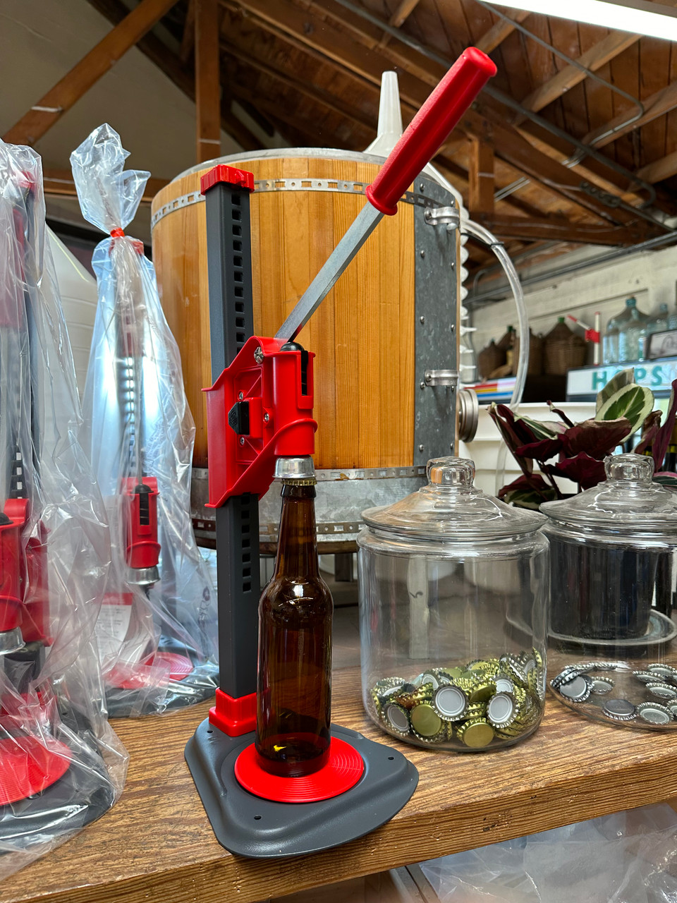  CAMPION 　ソルトペッパーセット Ferrari Deluxe Bench Capper - Oak Barrel Winecraft