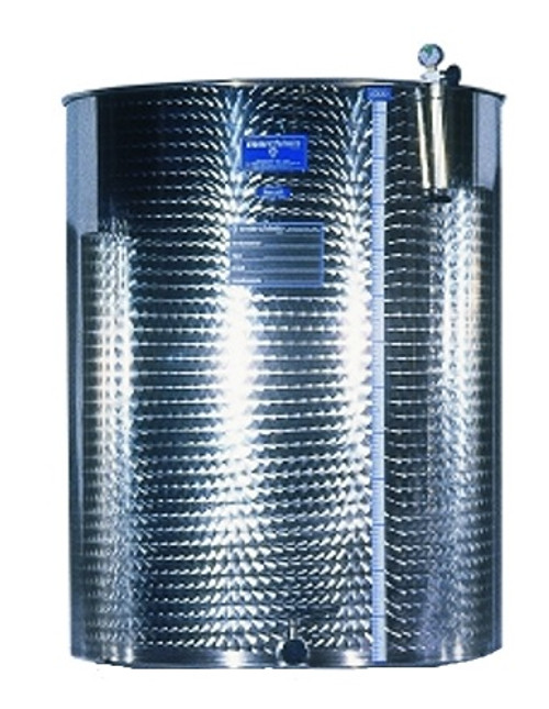 1000 Liter Stainless Flat-Bottom Tank