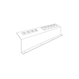 above desk 4x gpo mounting plate