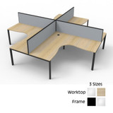 4P Corner Workstation - INFINITY B2B27