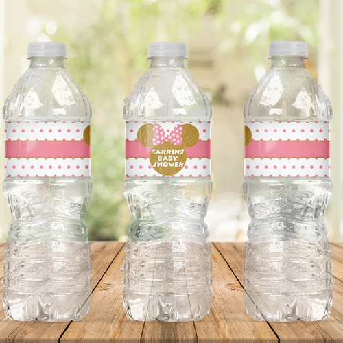 Sparkly Mouse Birthday Drink Labels - Personalised For You | Design 20353