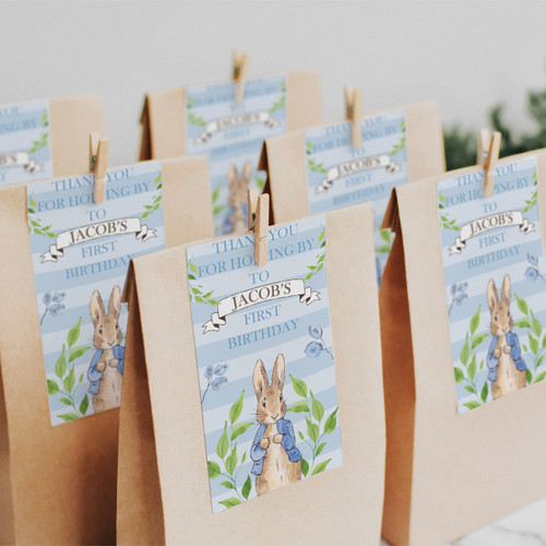 Storybook Bunny Tags - Personalised For You | Design 20231 Blue