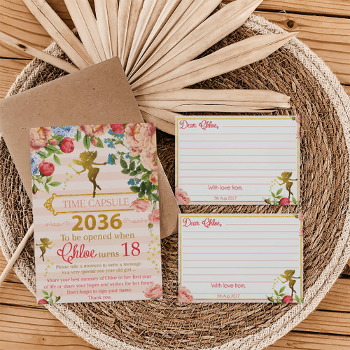 Peachy Fairy Garden Birthday Time Capsule - Personalised For You | Design 20225